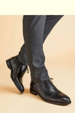 Jones Bootmaker Matthew Oxford-Schuhe In Weiter Passform, Schwarz